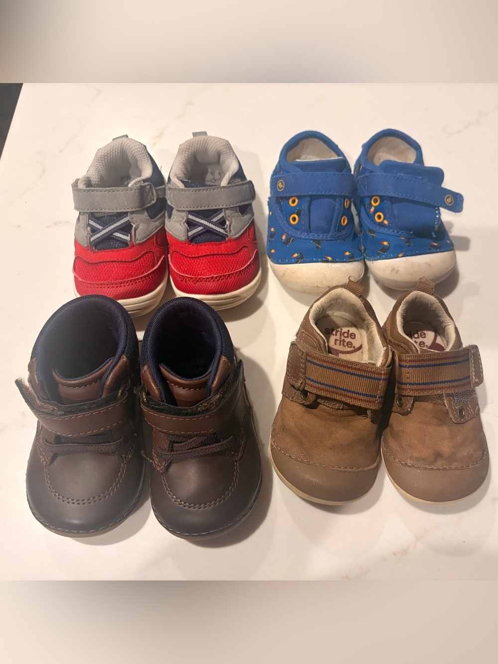 BUNDLE OF 4 Stride Rite toddler shoes size 4